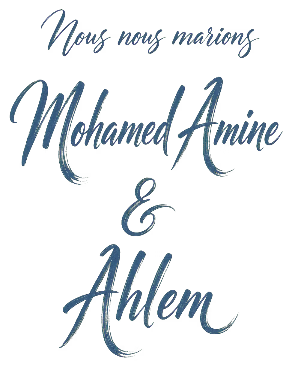 Nous nous marions — Mohamed Amine & Ahlem